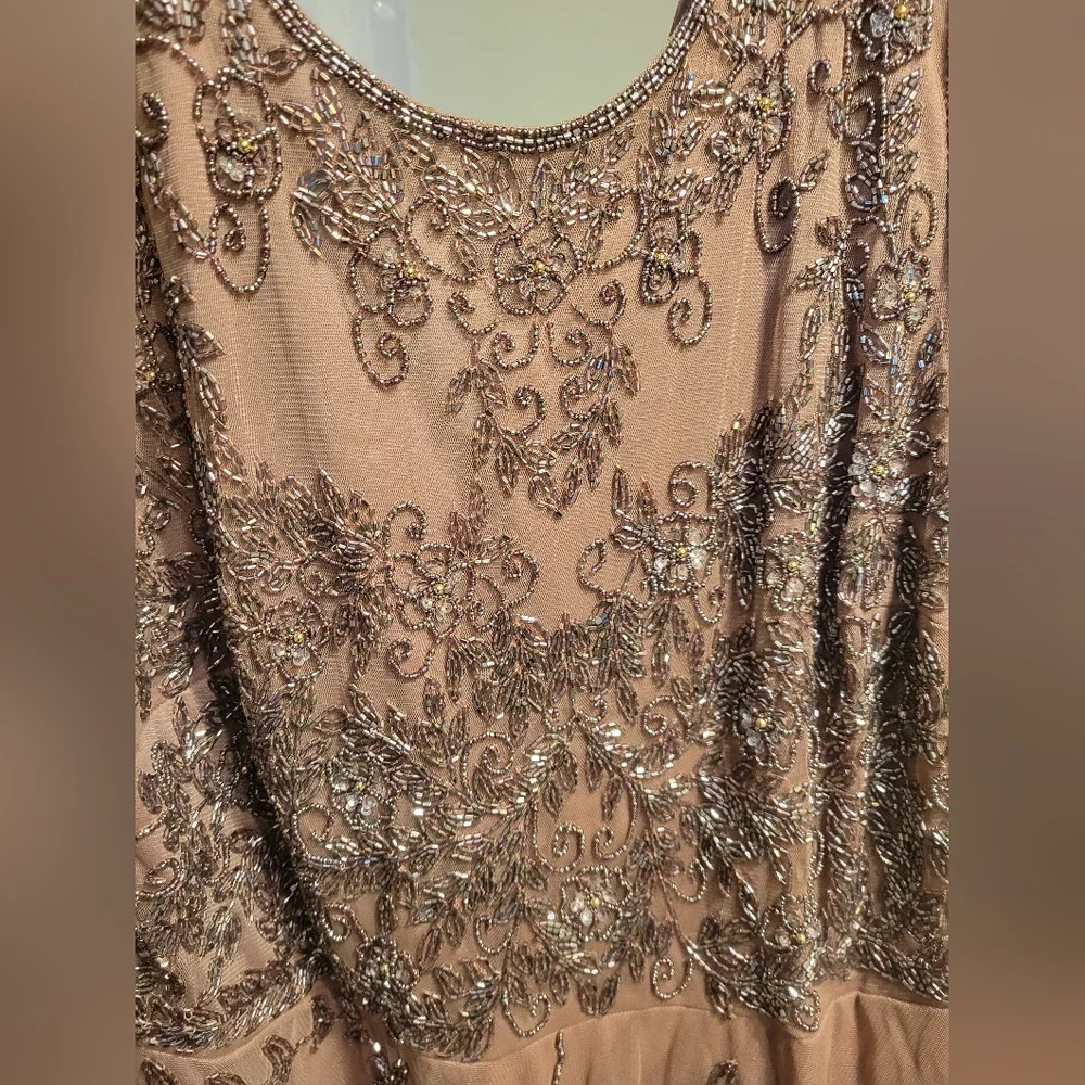 Pisarro Nights sleeveless mocha dress - Picture 5 of 5